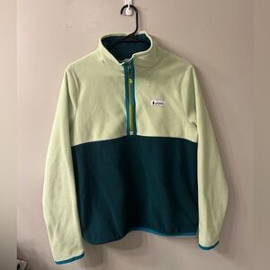 Cotopaxi Amado Fleece Pullover in Lichen/deep ocean, size M, great condition